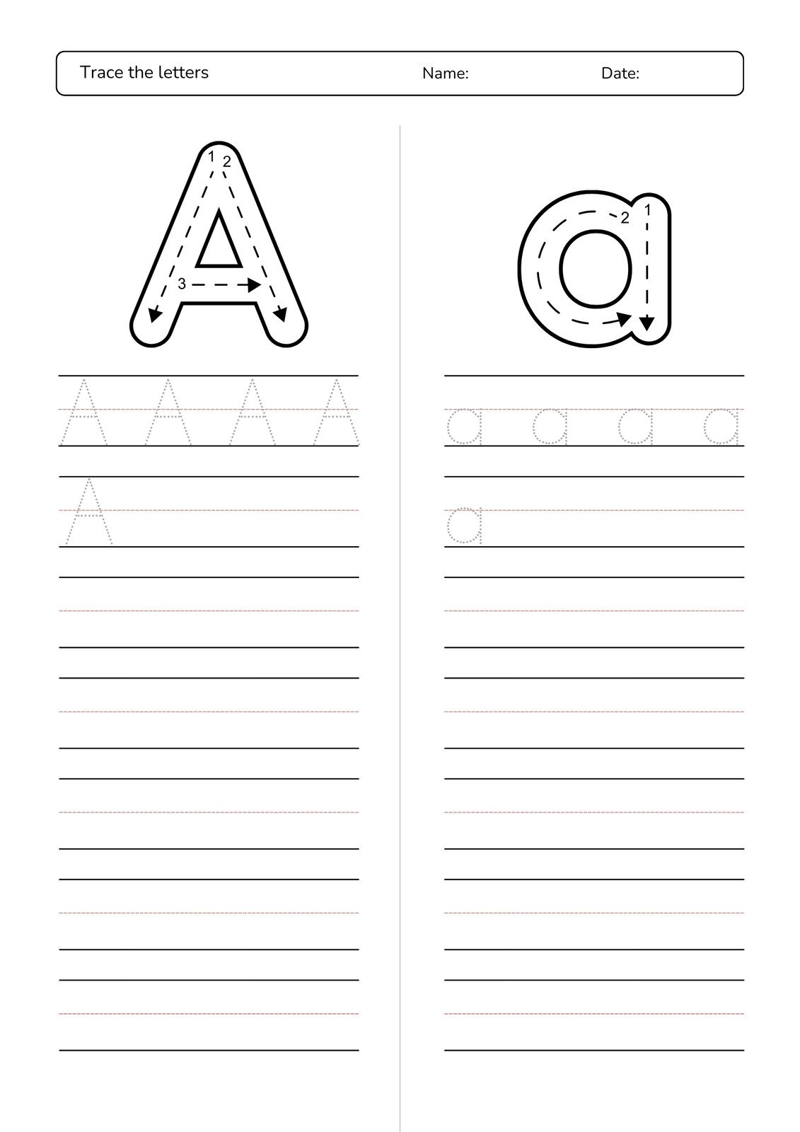 Free Printable Letter K Alphabet Learning Worksheet For Preschool