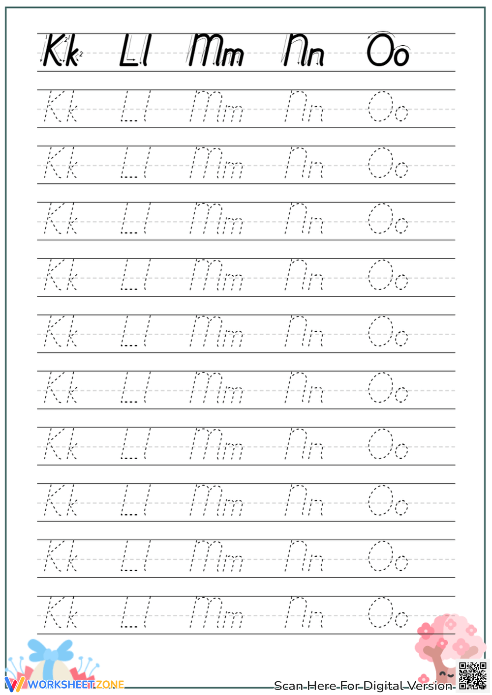 D Nealian Worksheets D Nealian Letter Formation Font Letter Tracing Font Writing Letters Font Made By Teachers
