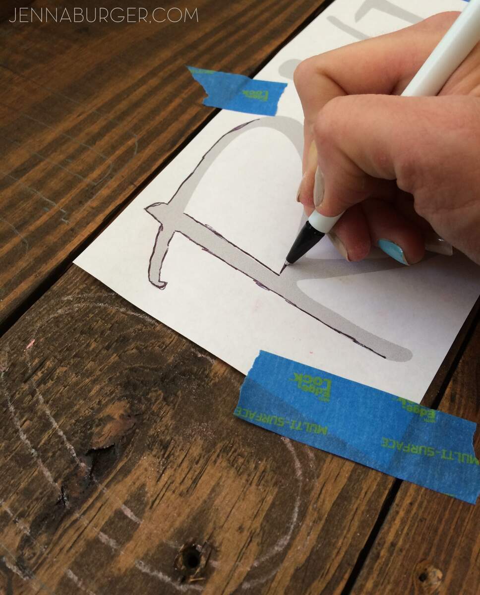 DIY Hand Painted Wood Sign Using Chalk Transfer LOVEYOURHOMECHALLENGE Jenna Burger Design LLC Interior Design Architectural Consulting DIY Hand Painted Wood Sign Using Chalk Transfer LOVEYOURHOMECHALLENGE Jenna Burger Design LLC Interior Design Architectural Consulting