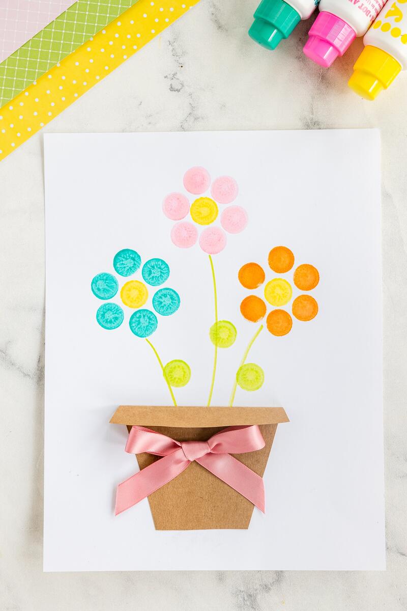 Do A Dot Flower Craft Made To Be A Momma Pink Orchid Flower Dot Dot Educational Stock Vector Royalty Free 1124052998 Shutterstock