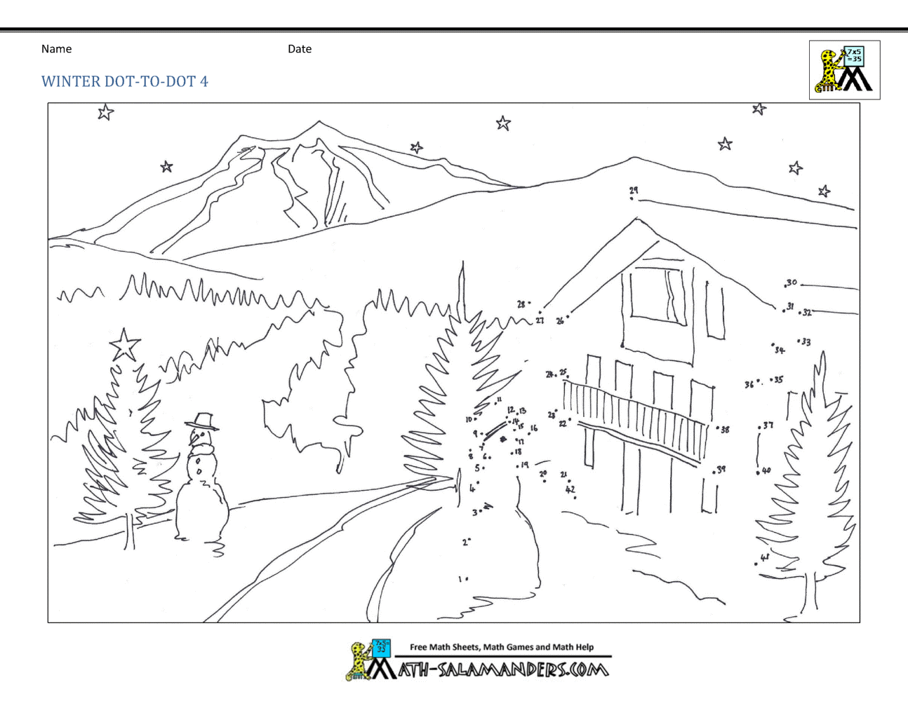 Dot To Dot Printables Up To 50