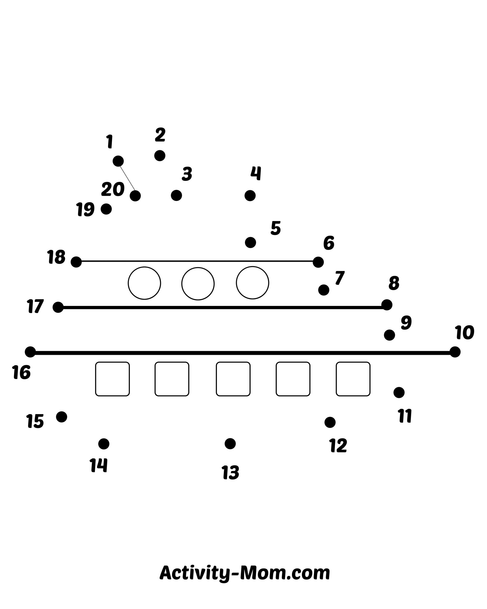 Dot To Dot Worksheets Numbers 1 To 20 Free Printable The Activity Mom Dot To Dot Worksheets Numbers 1 To 20 Free Printable The Activity Mom