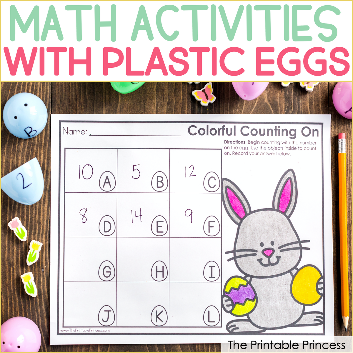 Easter Egg Math Activities For Kindergarten Freebies Included
