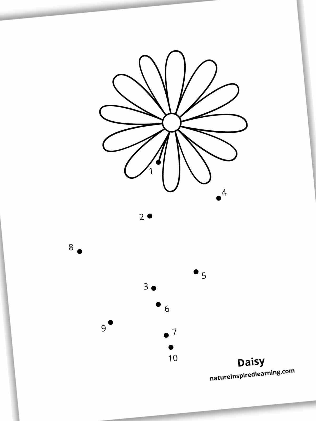 Easy 1 10 Dot To Dot Worksheets Nature Inspired Learning