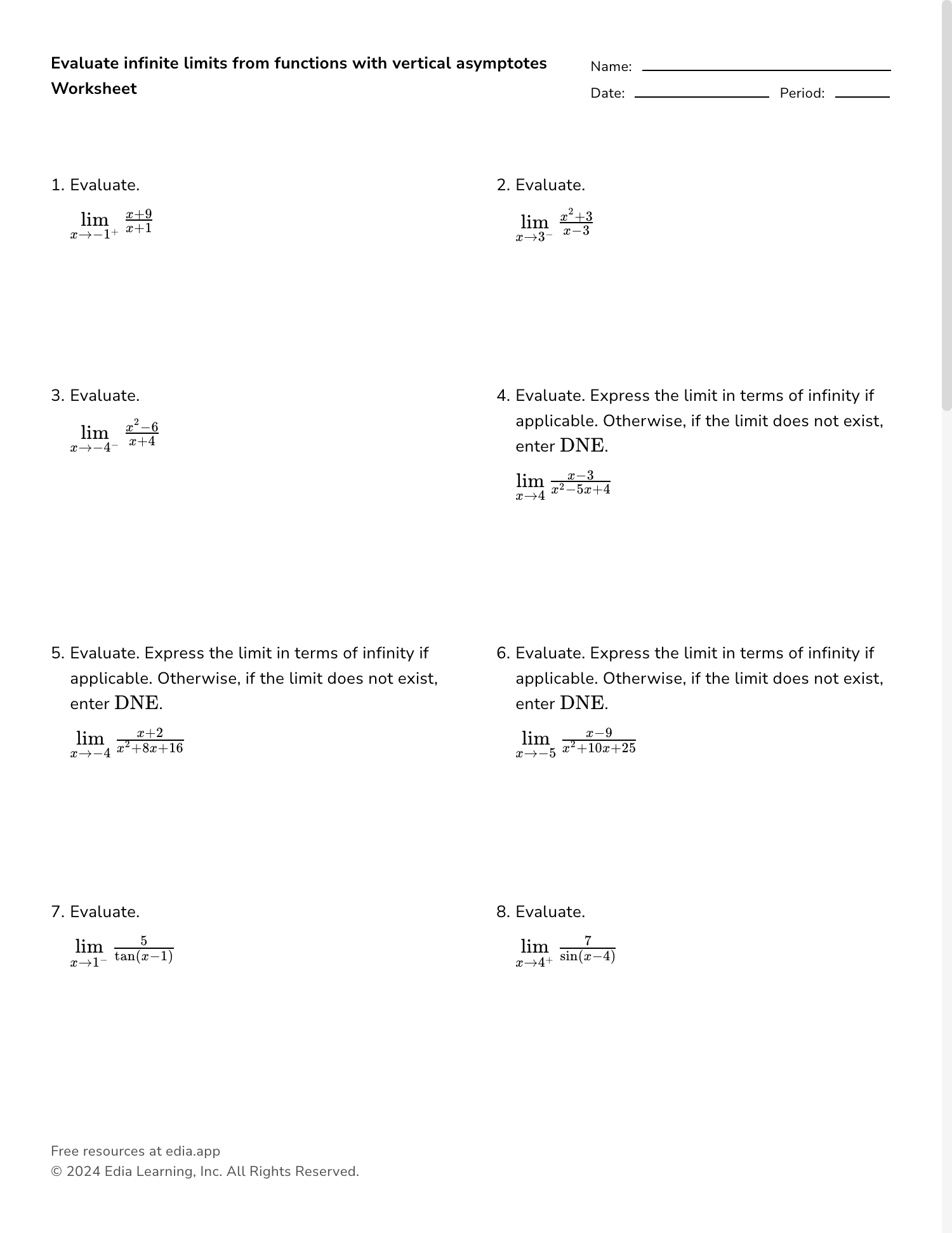 Edia Free Math Homework In Minutes Worksheets Library