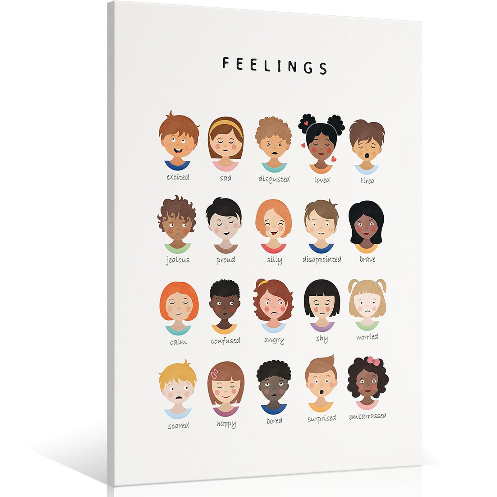 Emotions Chart MotiMind Magnet Feelings Chart For Kids How Are You Feeling Wheel Of Choice Feelings Poster Communication Board For Adults Educational Tool Toddlers Classroom 20 Different Moods Educational Posters For Toddlers