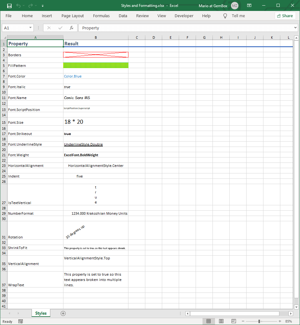 Excel Cell Number Format In C And VB NET