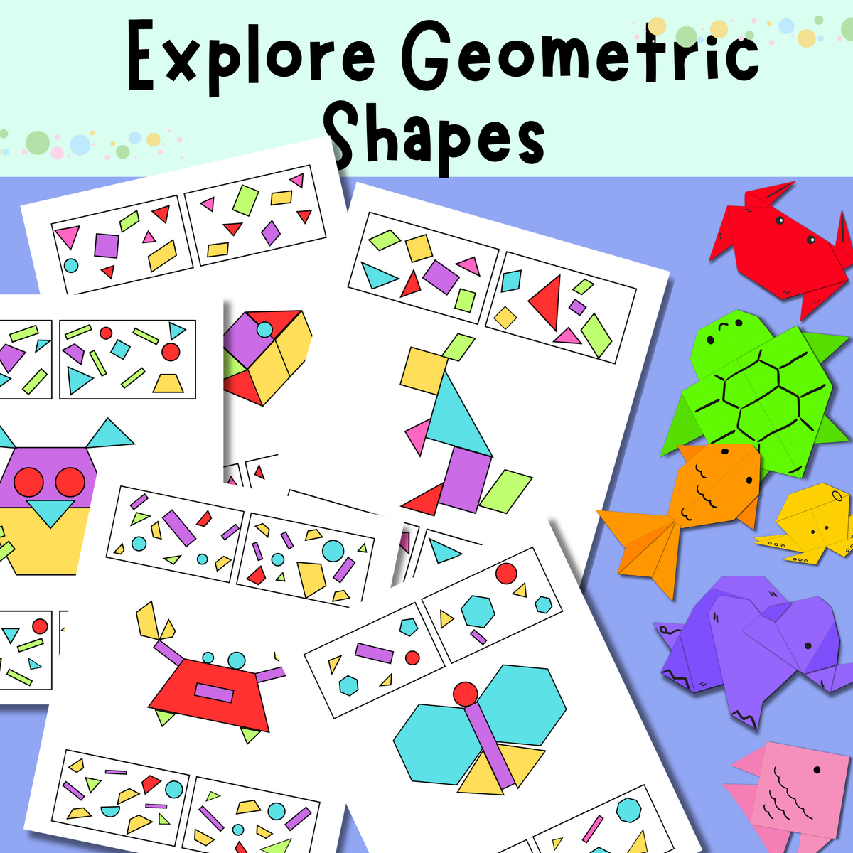 Explore Geometric Shapes Educational Puzzles Activities For Young Learners Made By Teachers