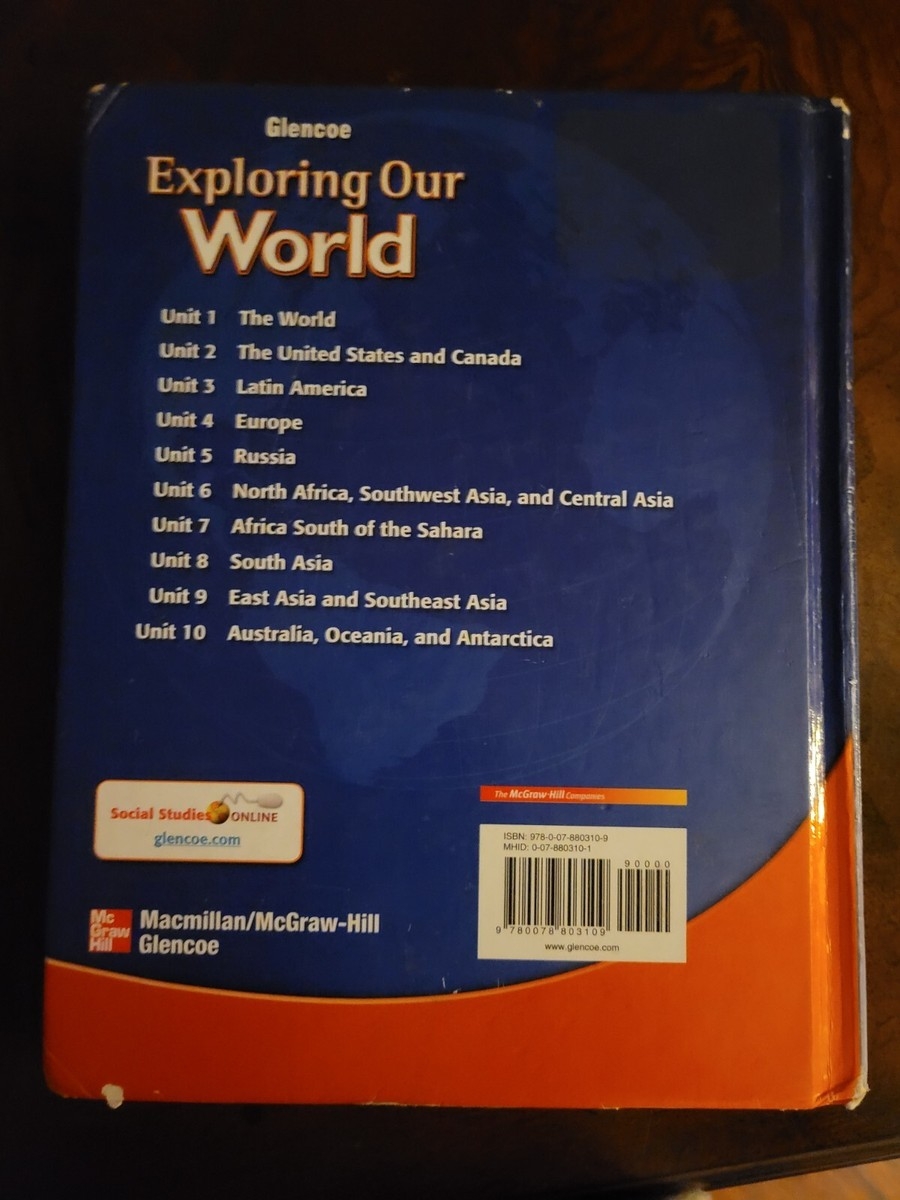 Exploring Our World People Places And Cultures National Geographic Glencoe 9780078803109 EBay