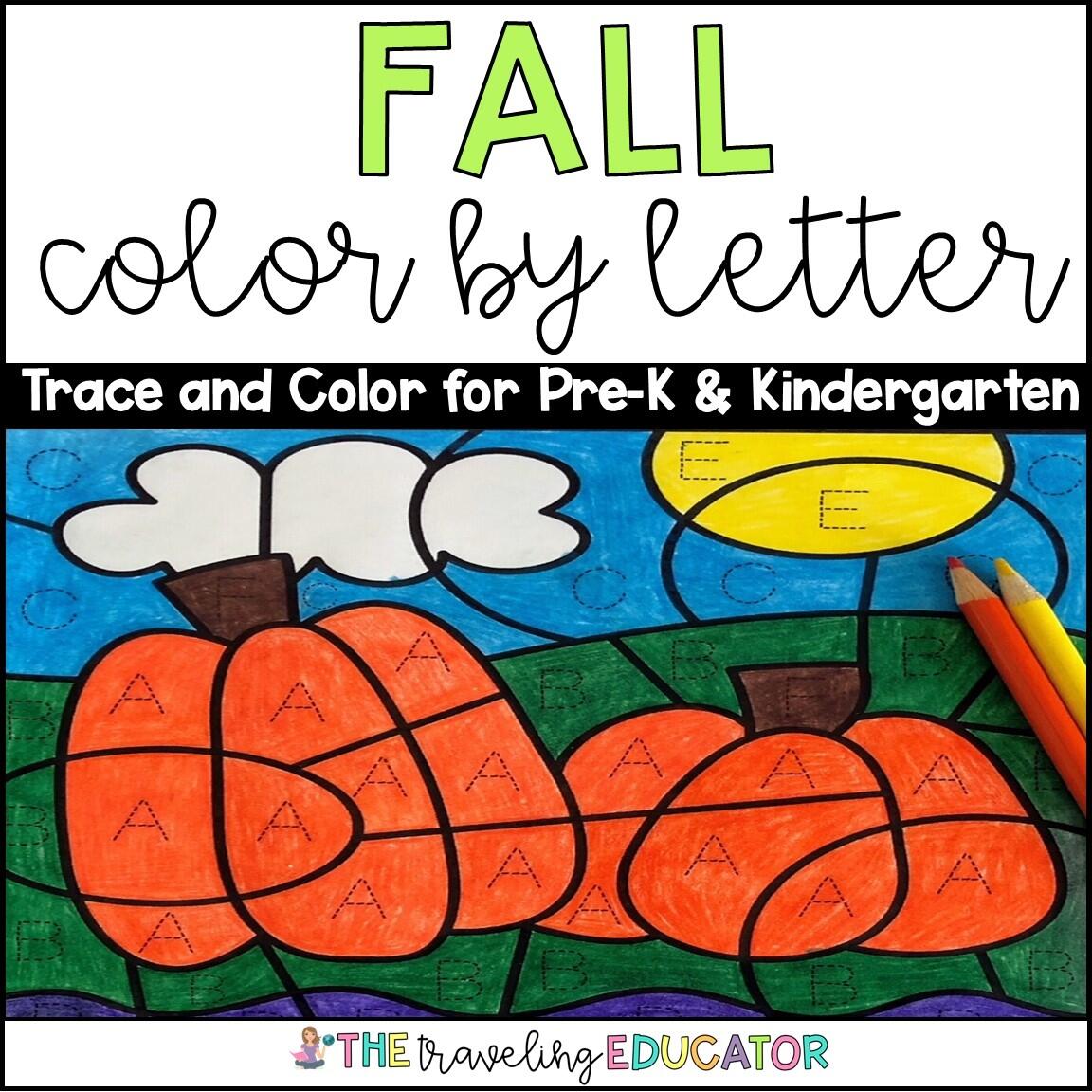 Fall Color By Letters The Traveling Educator