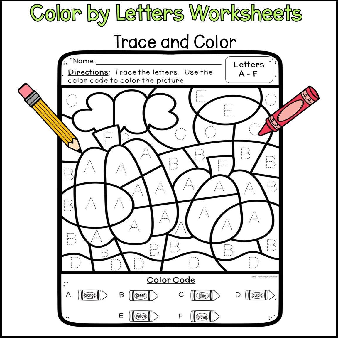 Fall Color By Letters The Traveling Educator