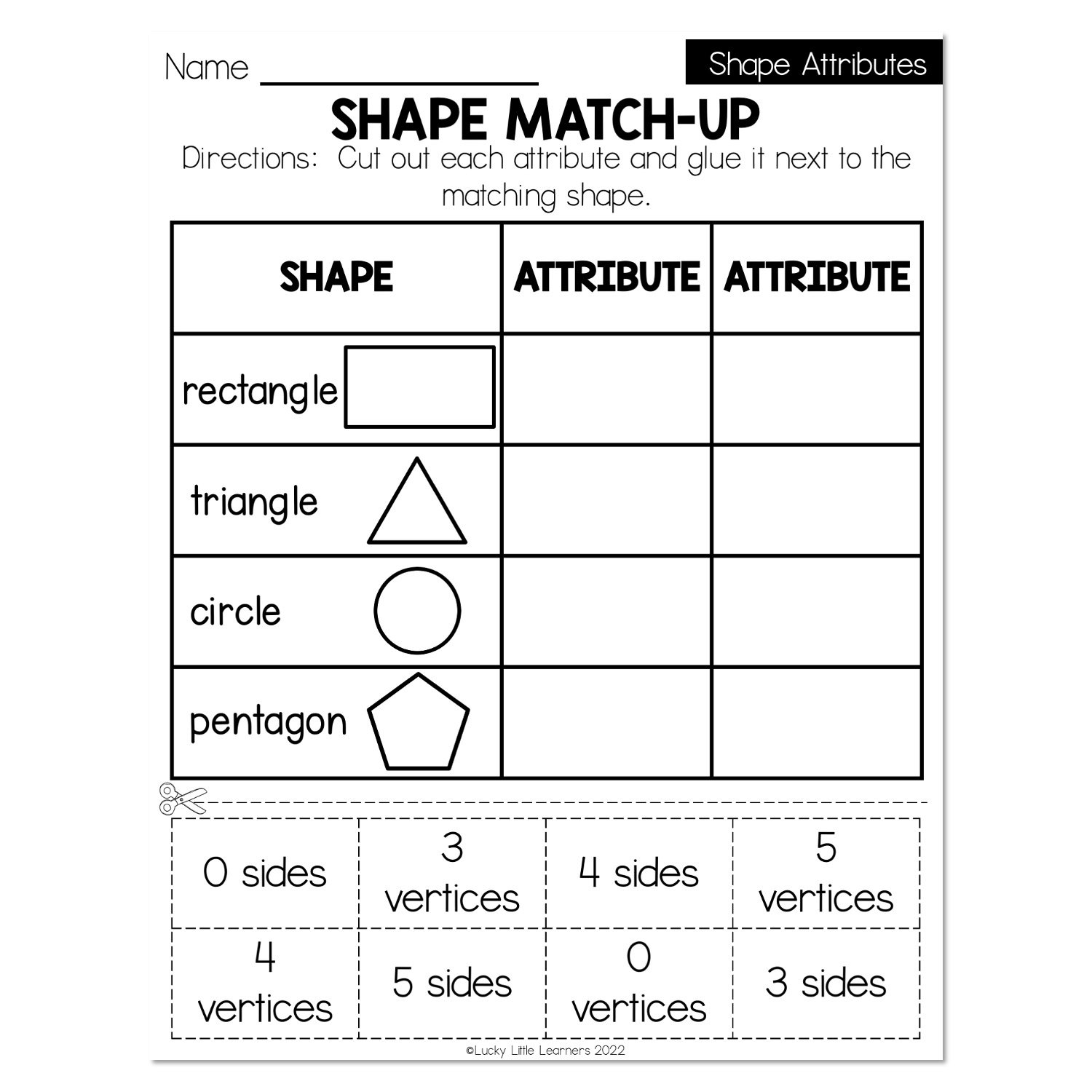 Fall Early Finishers 1st Grade Math Shape Attributes Shape Worksheets Library
