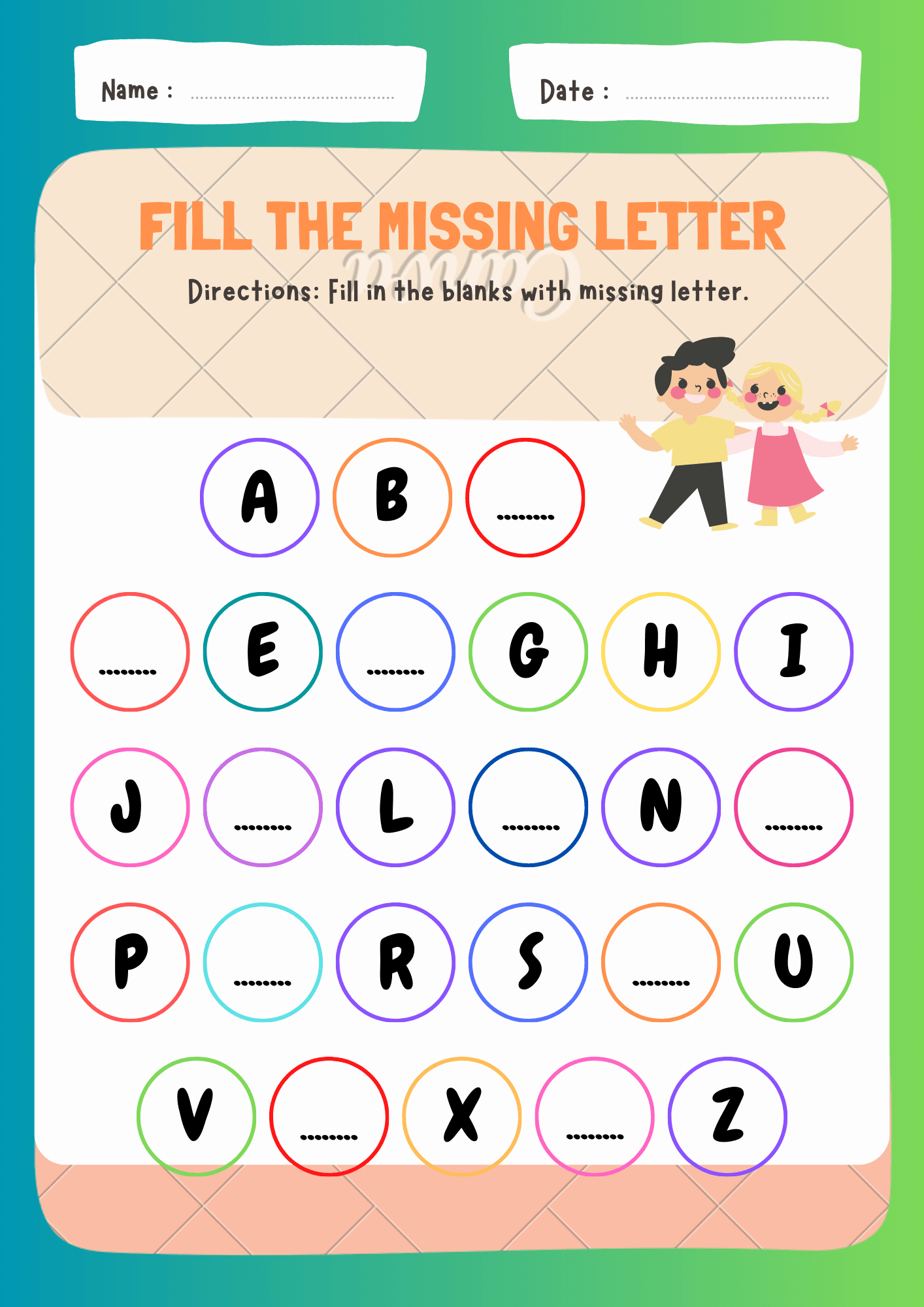 Find The Missing Lettes By Adrianneadrianne28 Raket PH