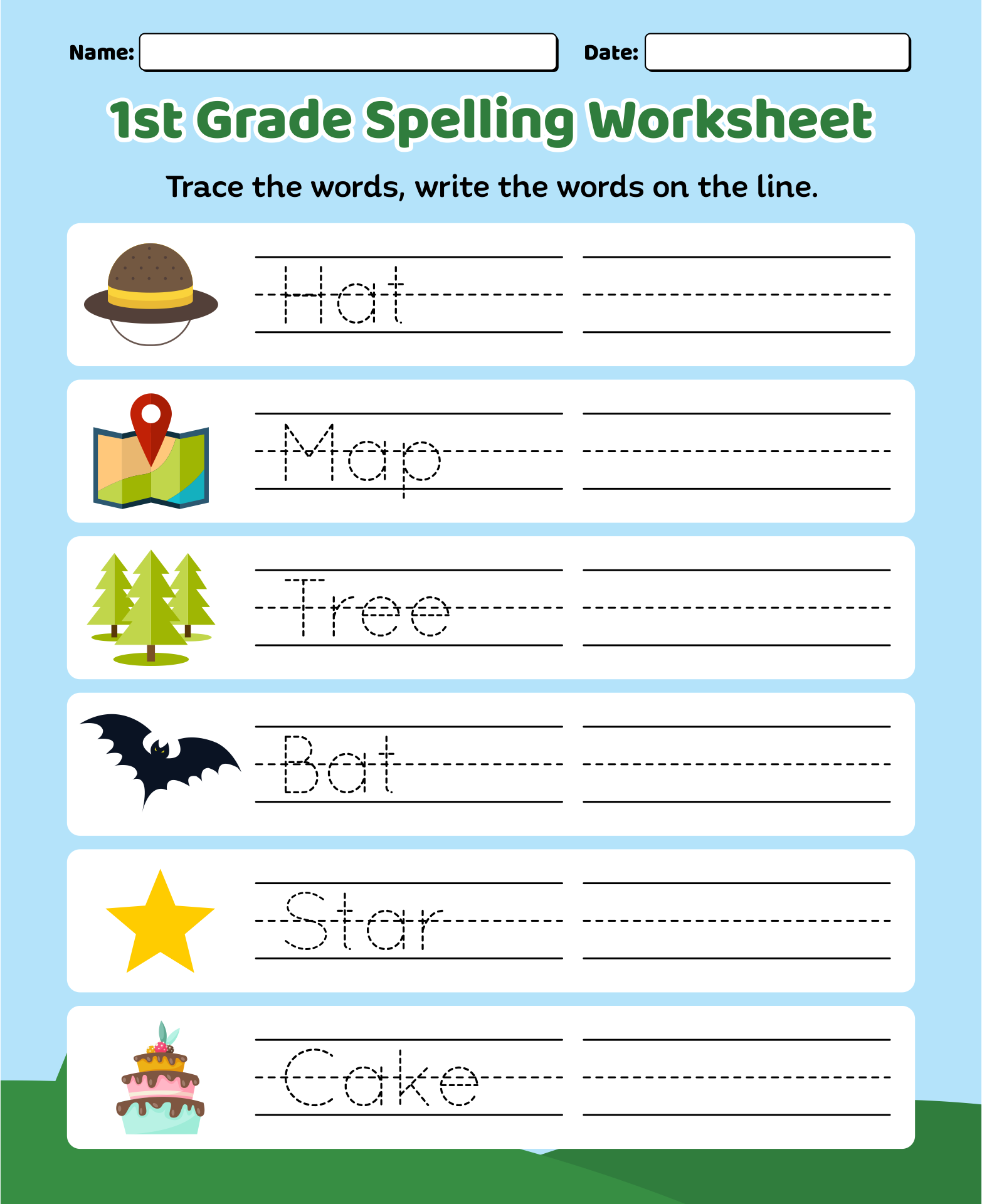 Grade 1 Spelling Worksheets Games4esl