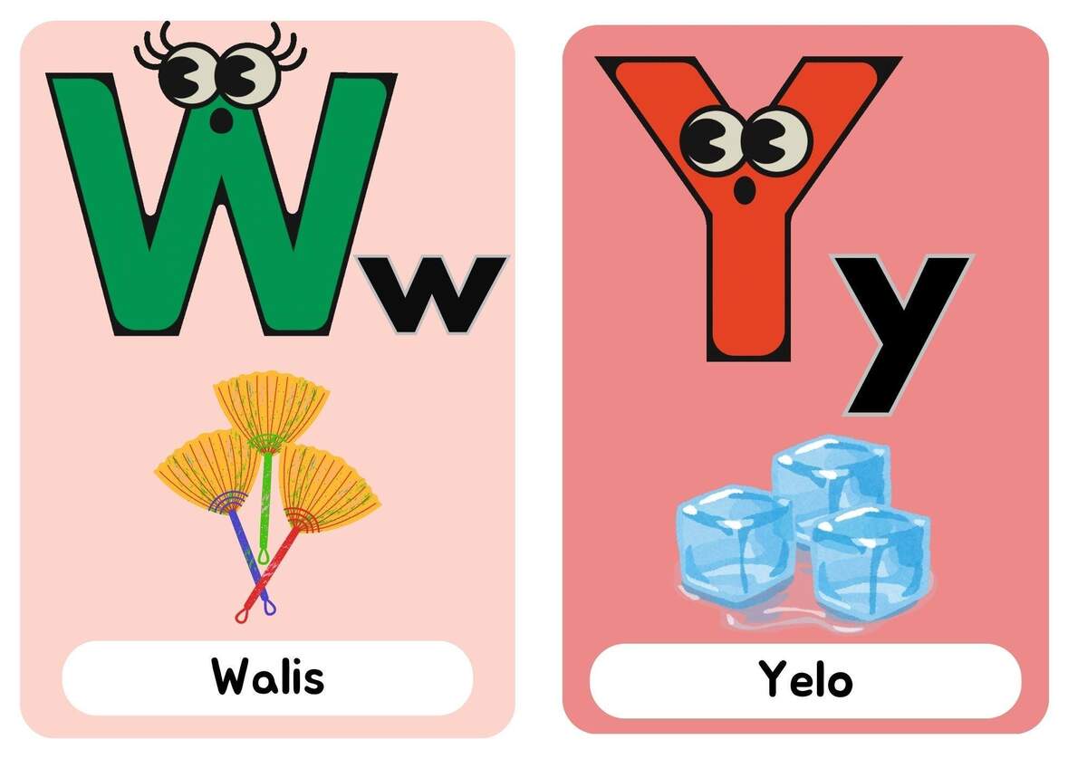 Flashcard Ang Alpabetong Filipino The Tagalog Alphabet A4 Printable Etsy Israel