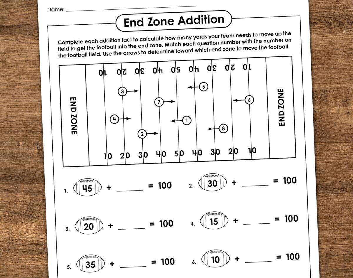 Football Math Facts Football Math Facts