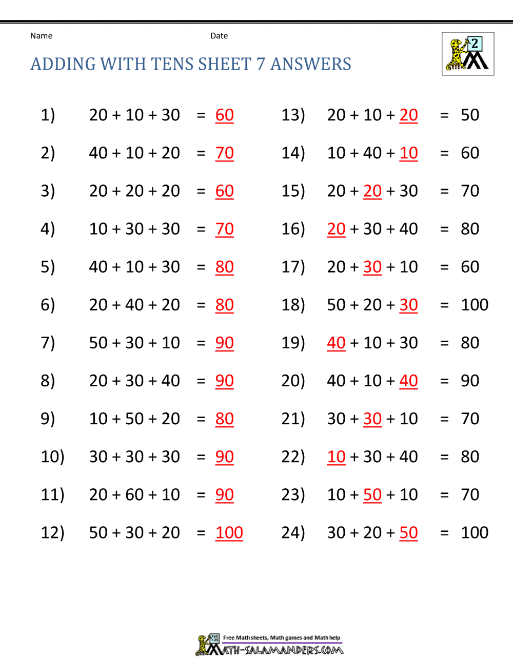 Free Addition Worksheet Adding To 10 Download Free Addition Worksheet Adding To 10 Png Images Free Worksheets On Clipart Library