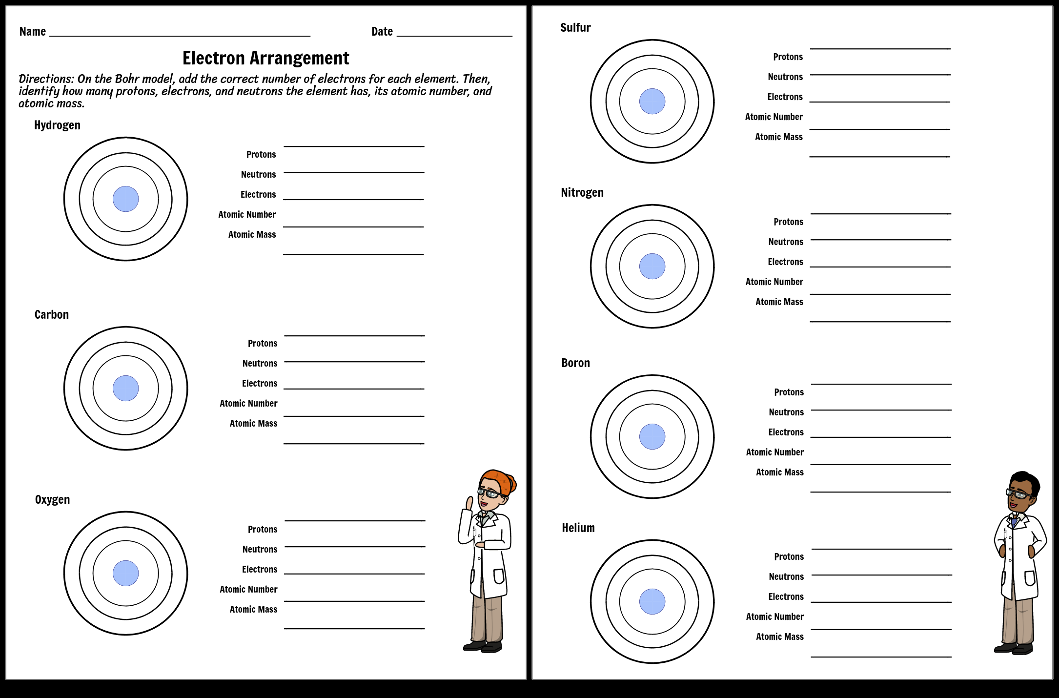 Free Atom Model Worksheet Download Free Atom Model Worksheet Png Images Free Worksheets On Clipart Library