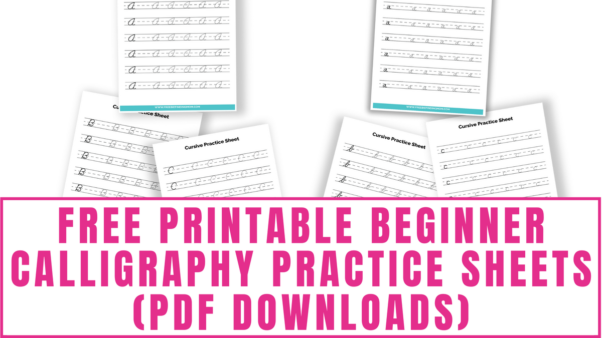 30 FREE Lettering Worksheets Print Start Practicing