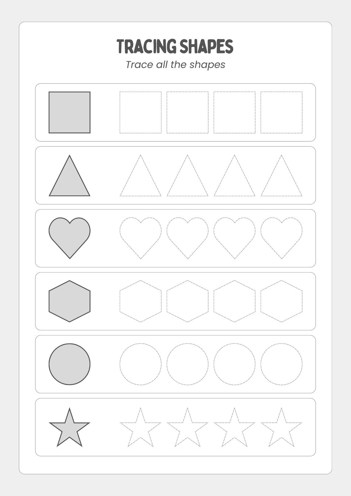 Shape Outlines Free Printable Templates Childhood Magic