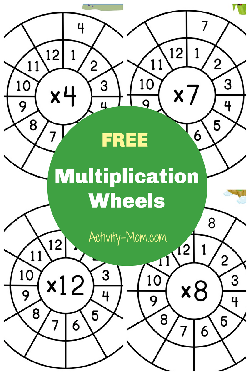 Free Multiplication Wheels Worksheets The Activity Mom Free Multiplication Wheels Worksheets The Activity Mom