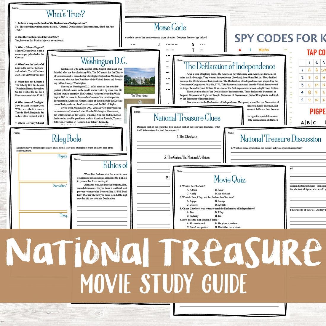 Free National Treasure Worksheet Download Free National Treasure Worksheet Png Images Free Worksheets On Clipart Library