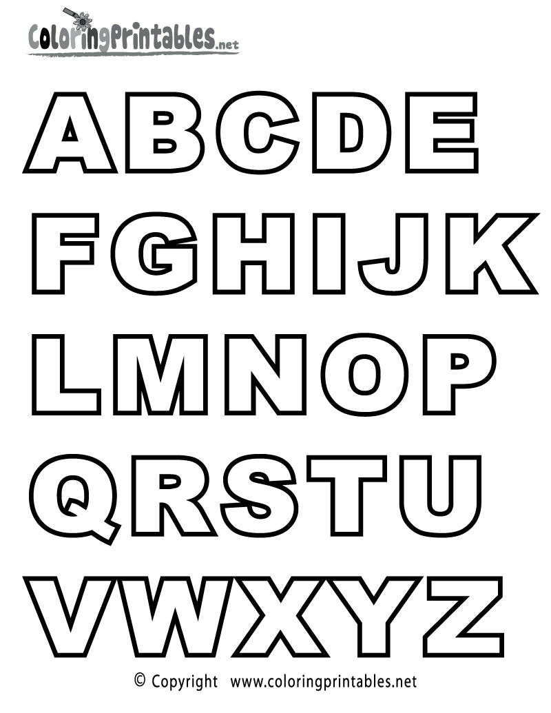 Free Printable Alphabet Coloring Pages A Z The Artisan Life