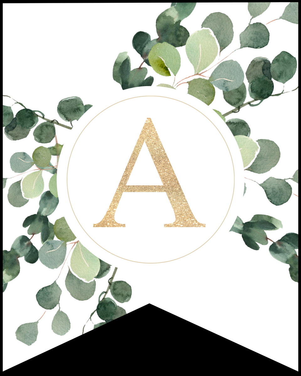 Free Printable Decorative Banner Letters Paper Trail Design