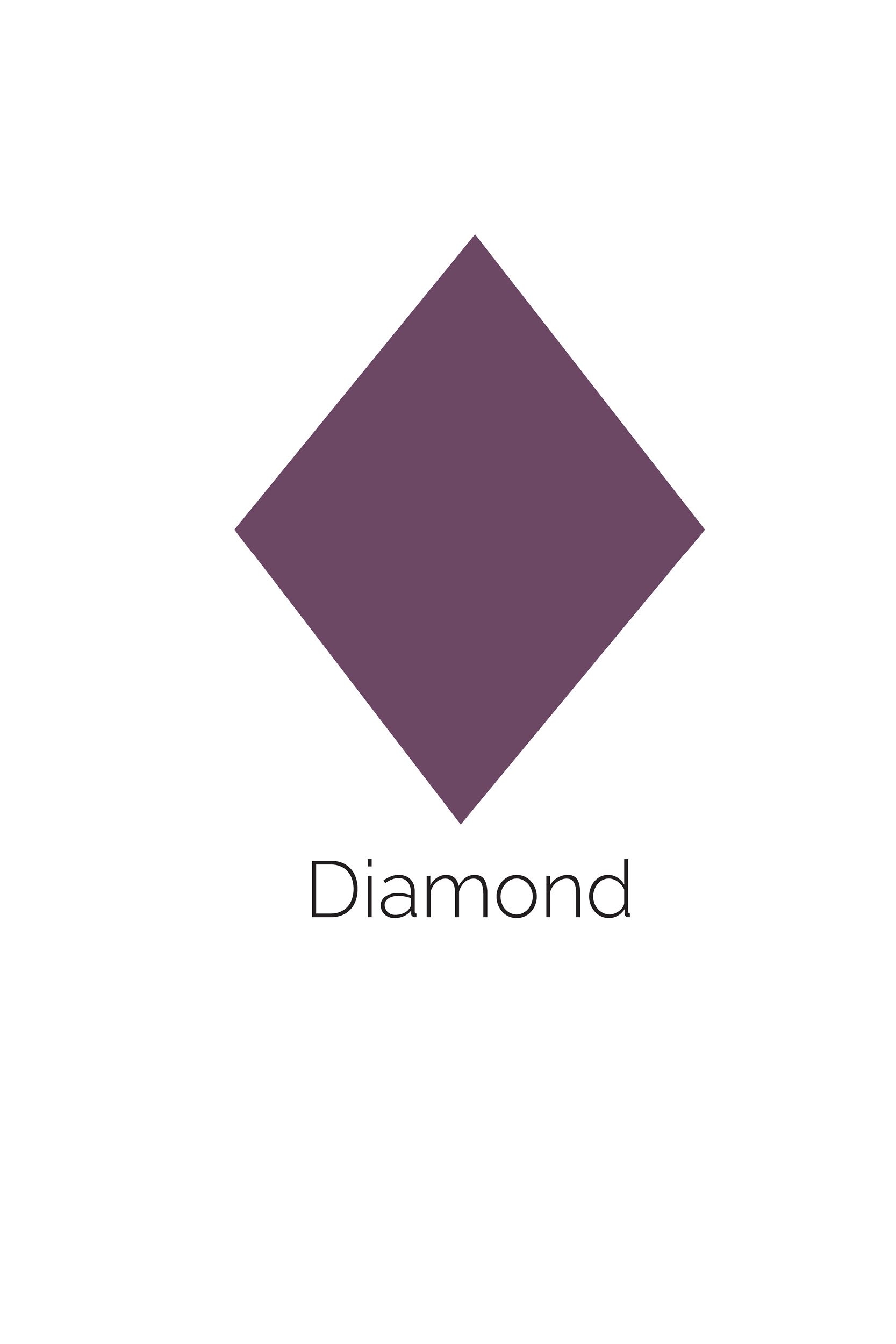 Free Printable Diamond Shape With Color