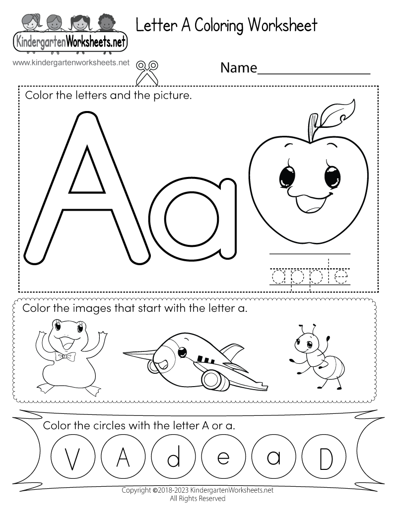 Alphabet Coloring A Black And White Stock Photos Images Alamy