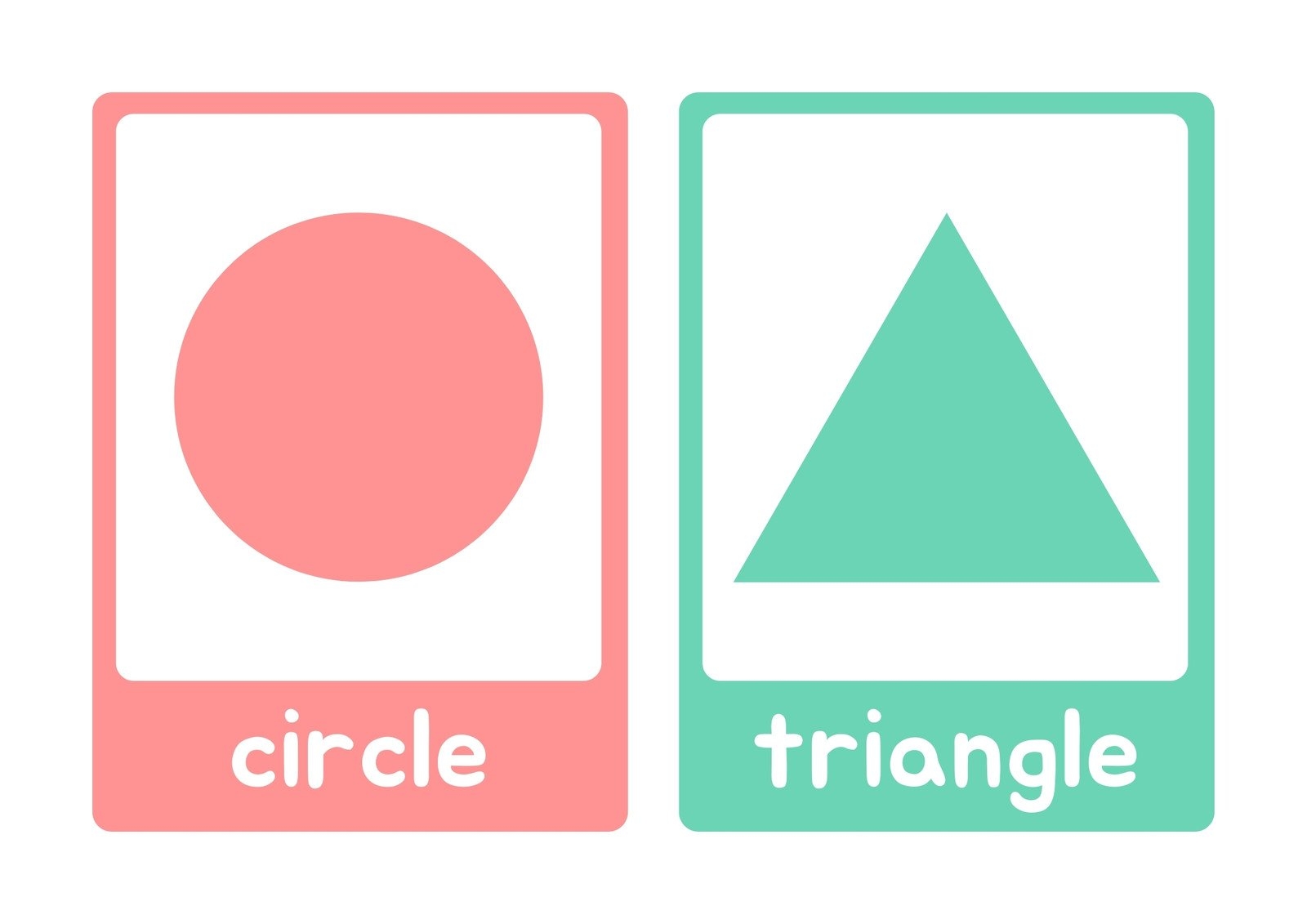 Free Shape Flashcards For Kids Totcards