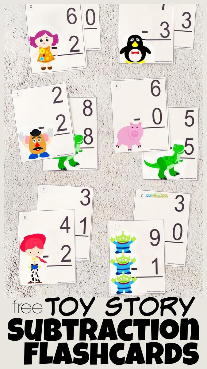 Subtraction Flashcards Superstar Worksheets