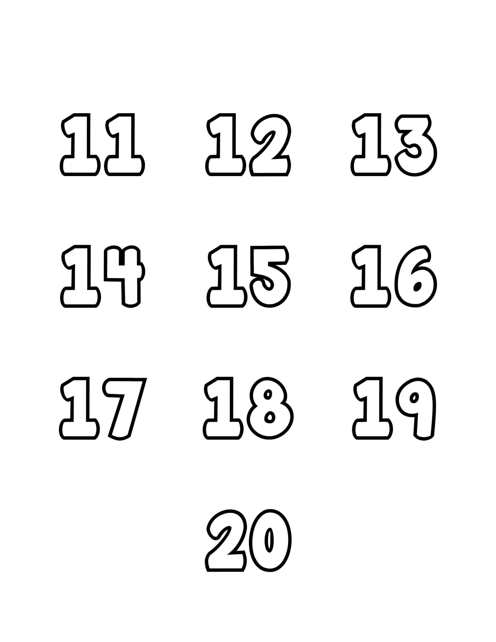 Kindergarten Count And Match Worksheets 11 20 Printable Numbers 11 20 Activity Made By Teachers
