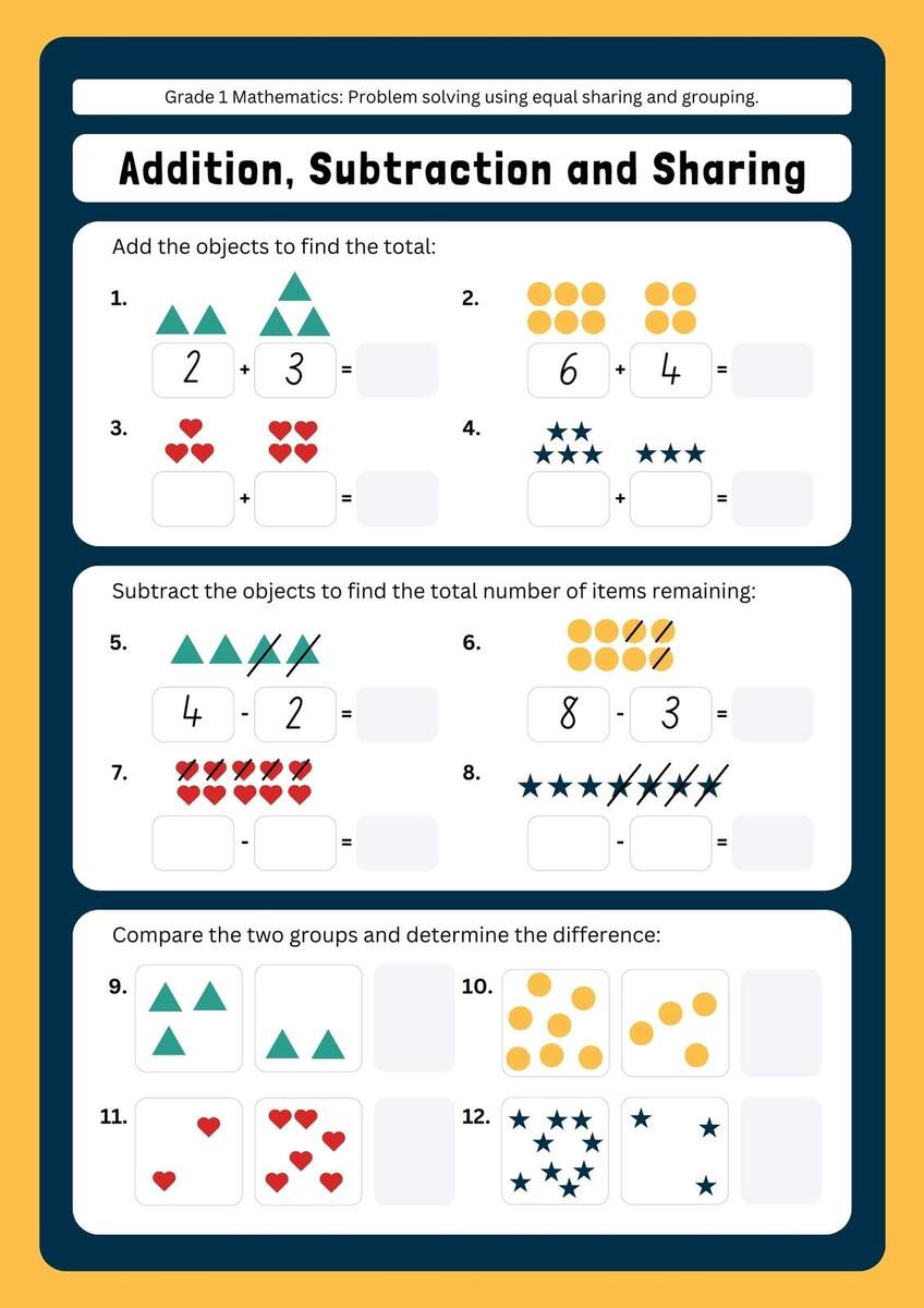 Free Subtraction Worksheet Templates To Edit And Print Canva Free Subtraction Worksheet Templates To Edit And Print Canva