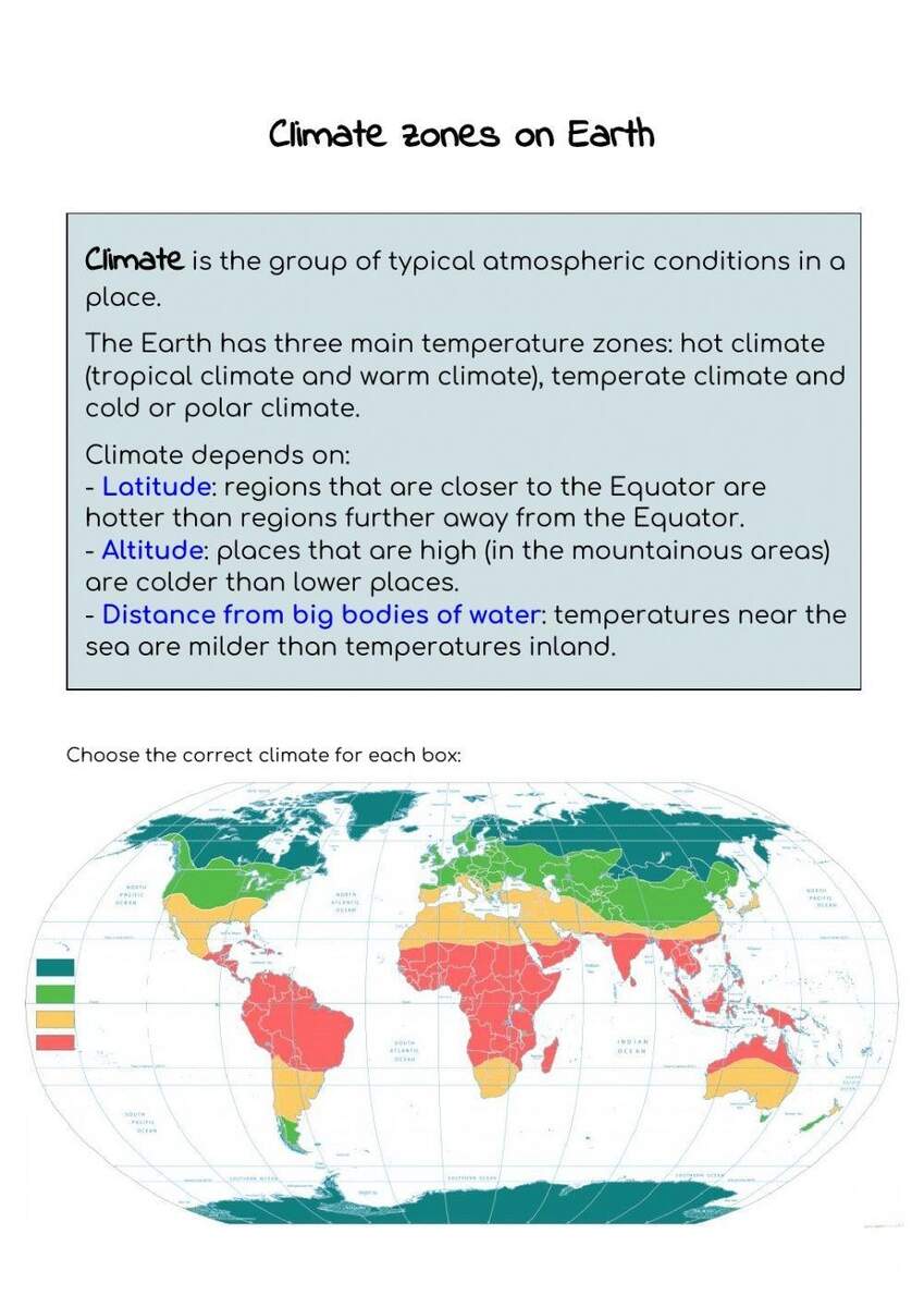 Free World Climate Zones Worksheet Download Free World Climate Zones Worksheet Png Images Free Worksheets On Clipart Library