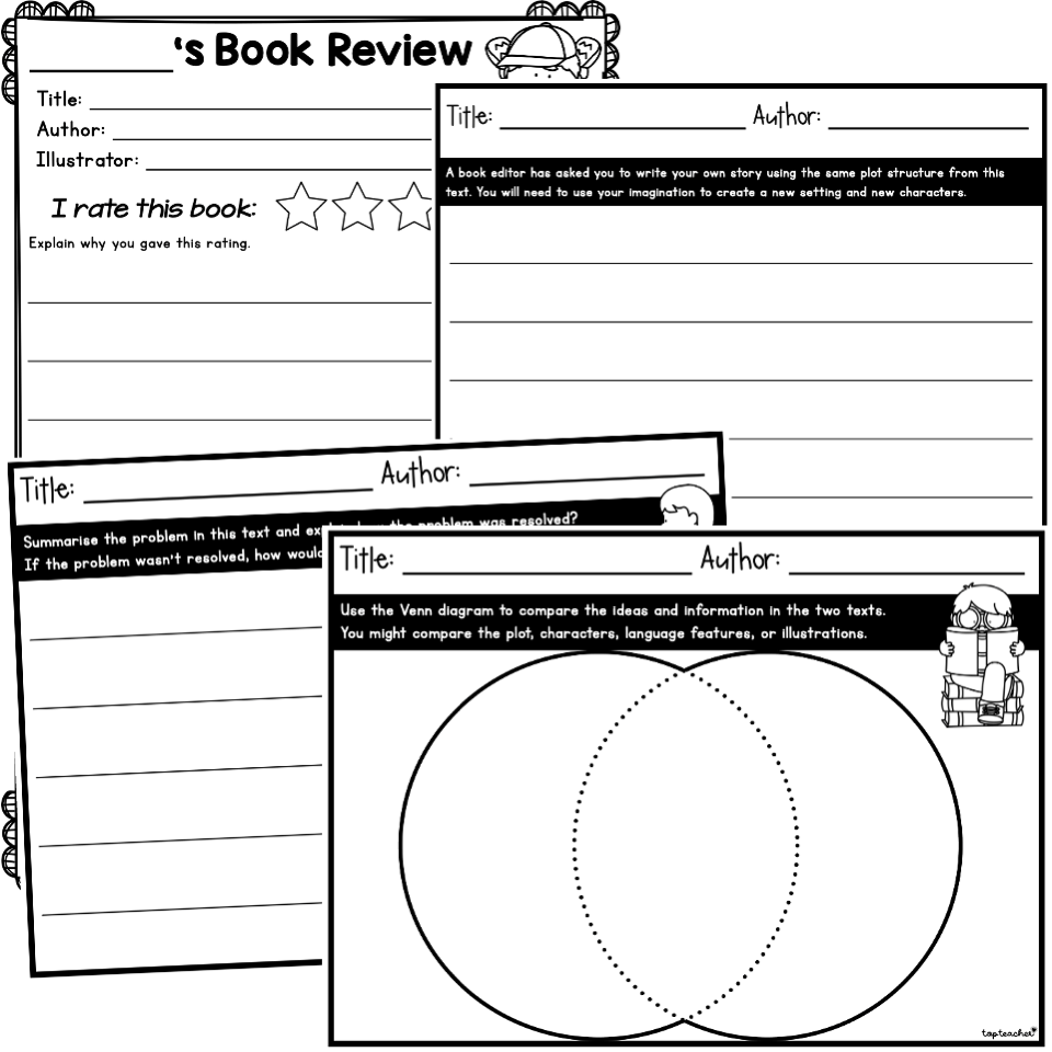 Generic Reading Response Worksheets Top Teacher