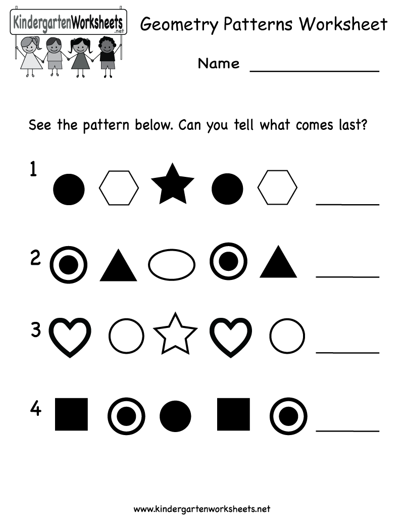 Geometric Patterns What Comes Next Worksheet Education