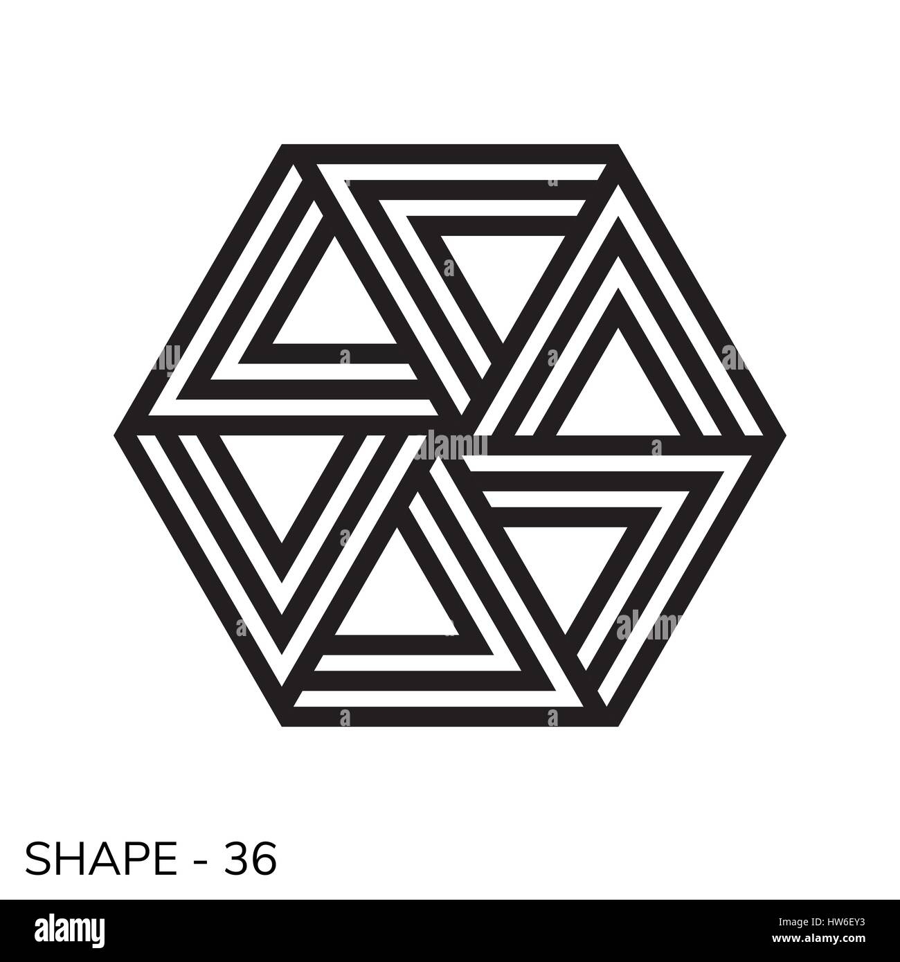 Geometric Shape Art Cut Out Stock Images Pictures Alamy