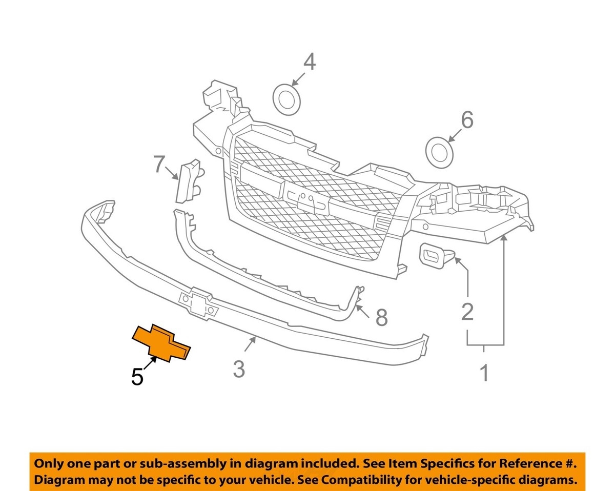 GM OEM 92 12 C1500 Suburban Grille Grille Components Emblem 10357171 EBay