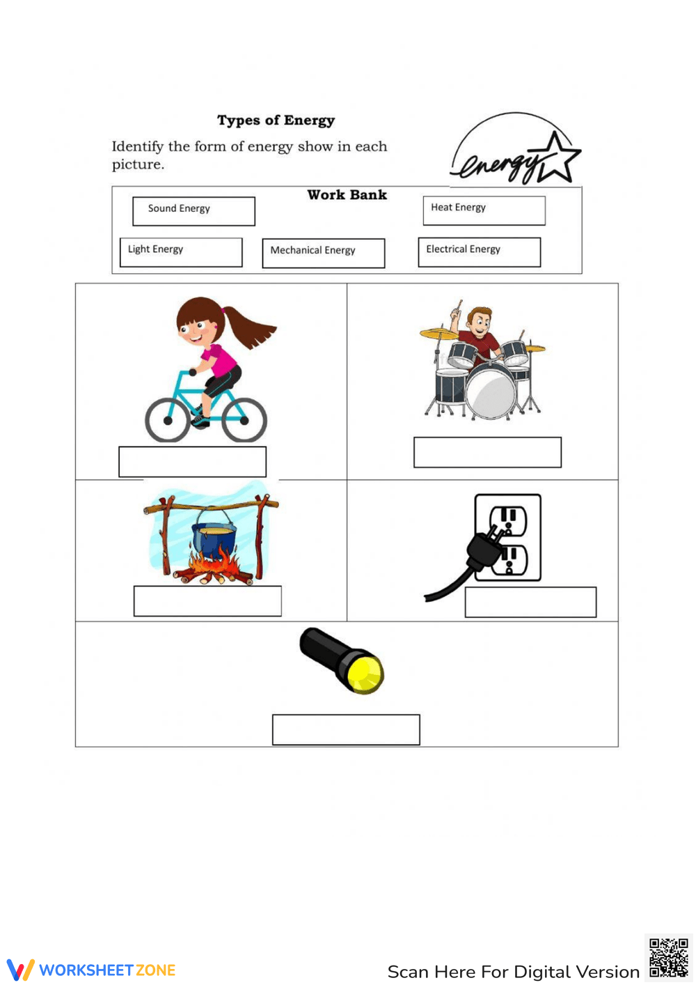 Grade 4 Forms Of Energy Worksheets Printable