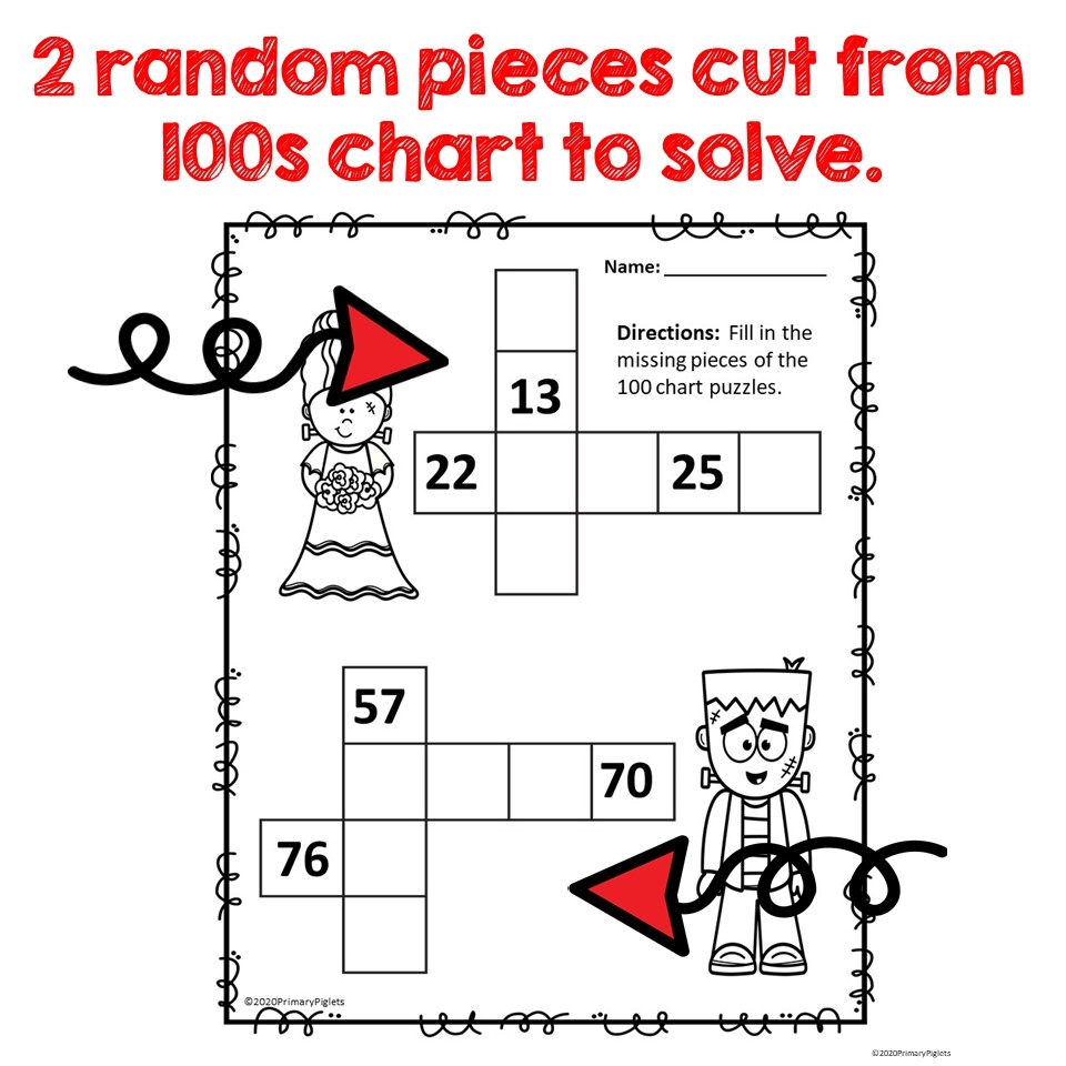 HALLOWEEN 100s CHARTS WORKSHEETS BLANK FILL IN MISSING NUMBERS Made By Teachers HALLOWEEN 100s CHARTS WORKSHEETS BLANK FILL IN MISSING NUMBERS Made By Teachers