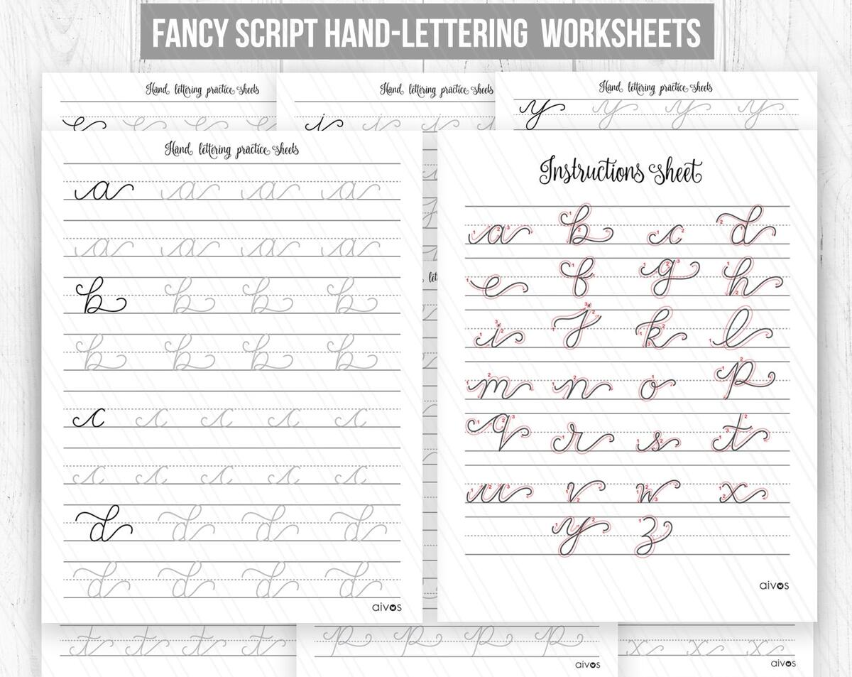 Halloween Hand Lettering Practice Sheet