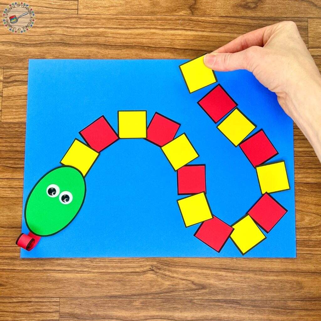 Hands On Pattern Activities For Kindergarten A Spoonful Of Learning