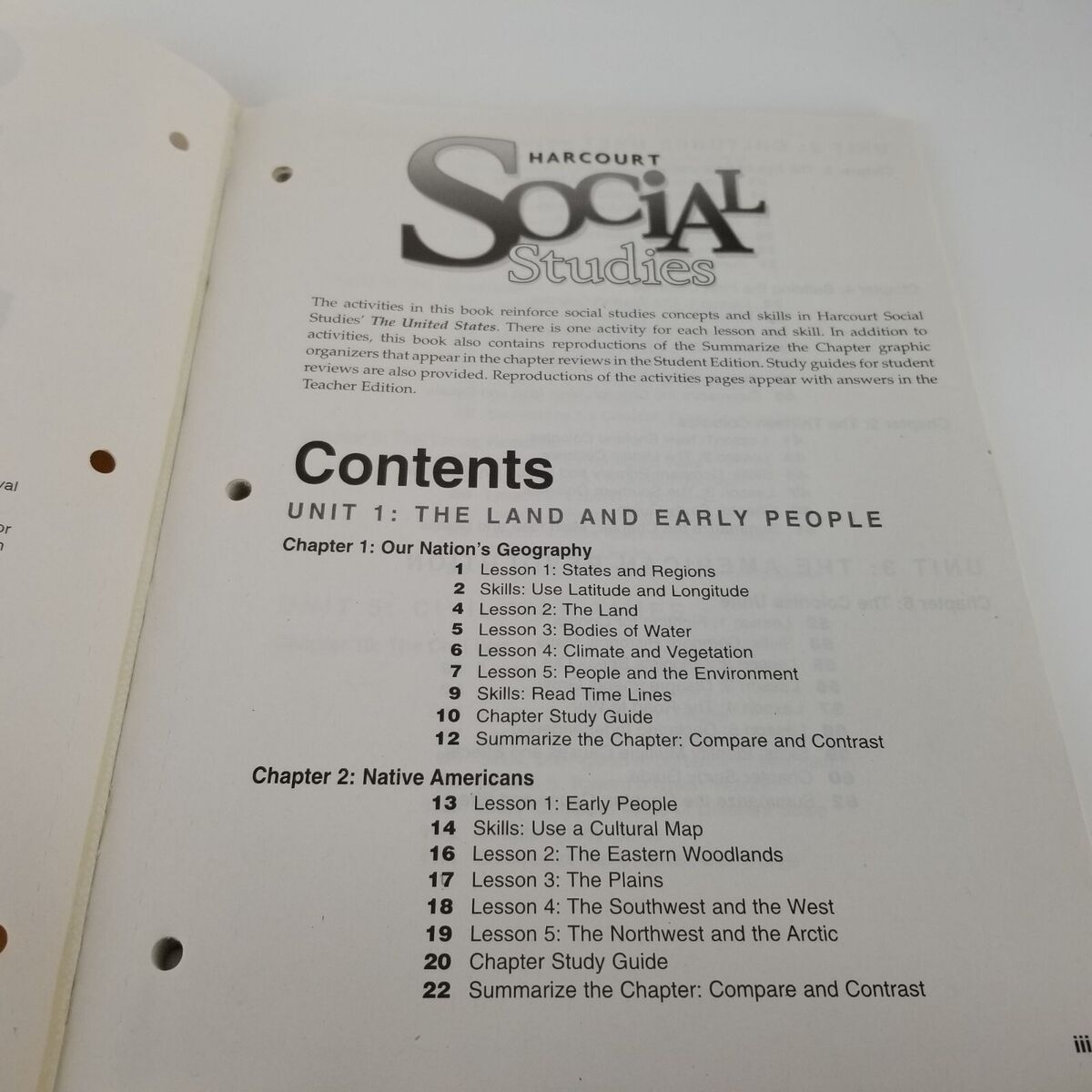 Harcourt School Publishers Social Studies Homework And Practice Book Student Edition Grade 5 United States By Harcourt 2005 Trade Paperback For Sale Online EBay