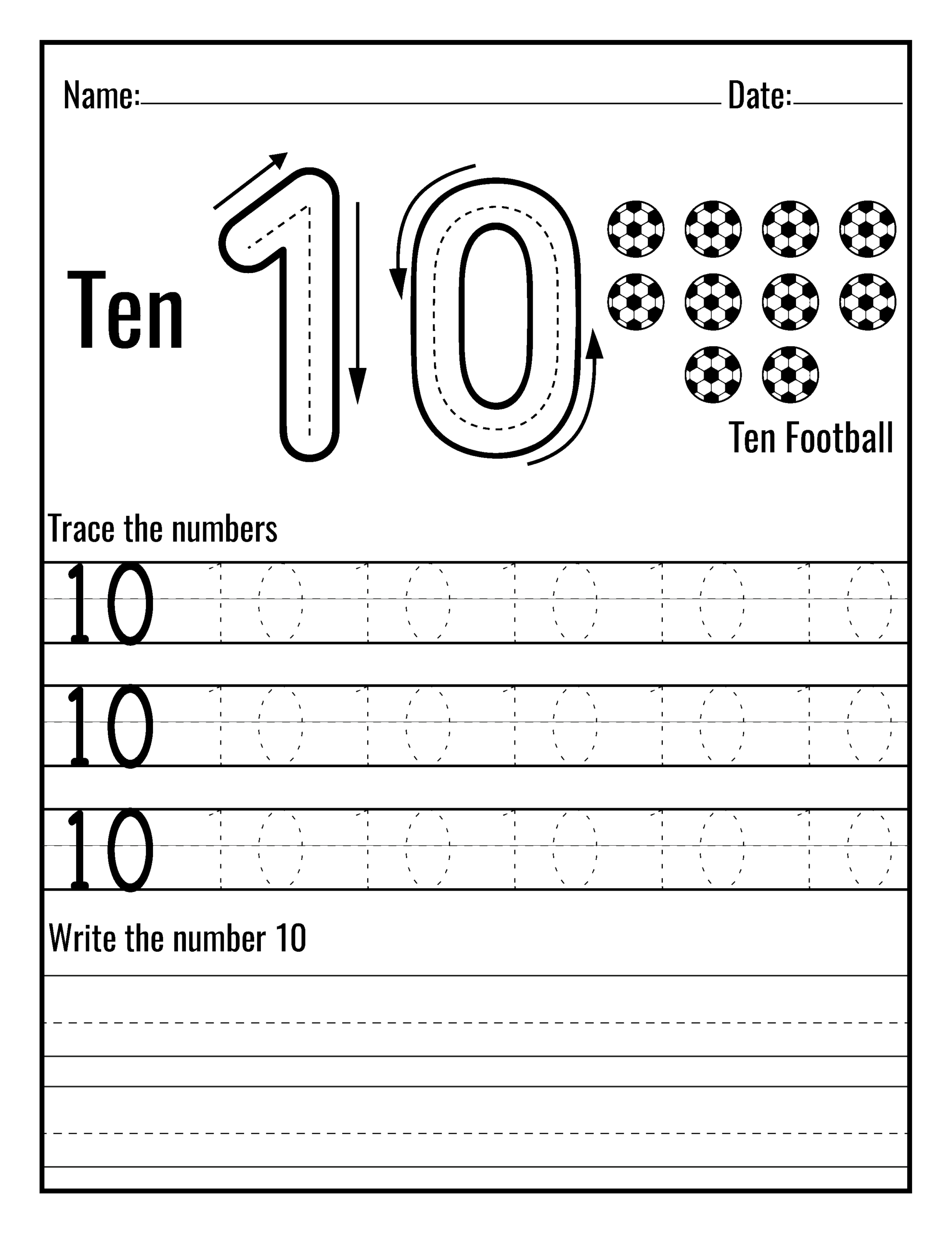 Help Your Kids Learn Numbers With 1 10 Number Tracing Prek Worksheets Made By Teachers Help Your Kids Learn Numbers With 1 10 Number Tracing Prek Worksheets Made By Teachers