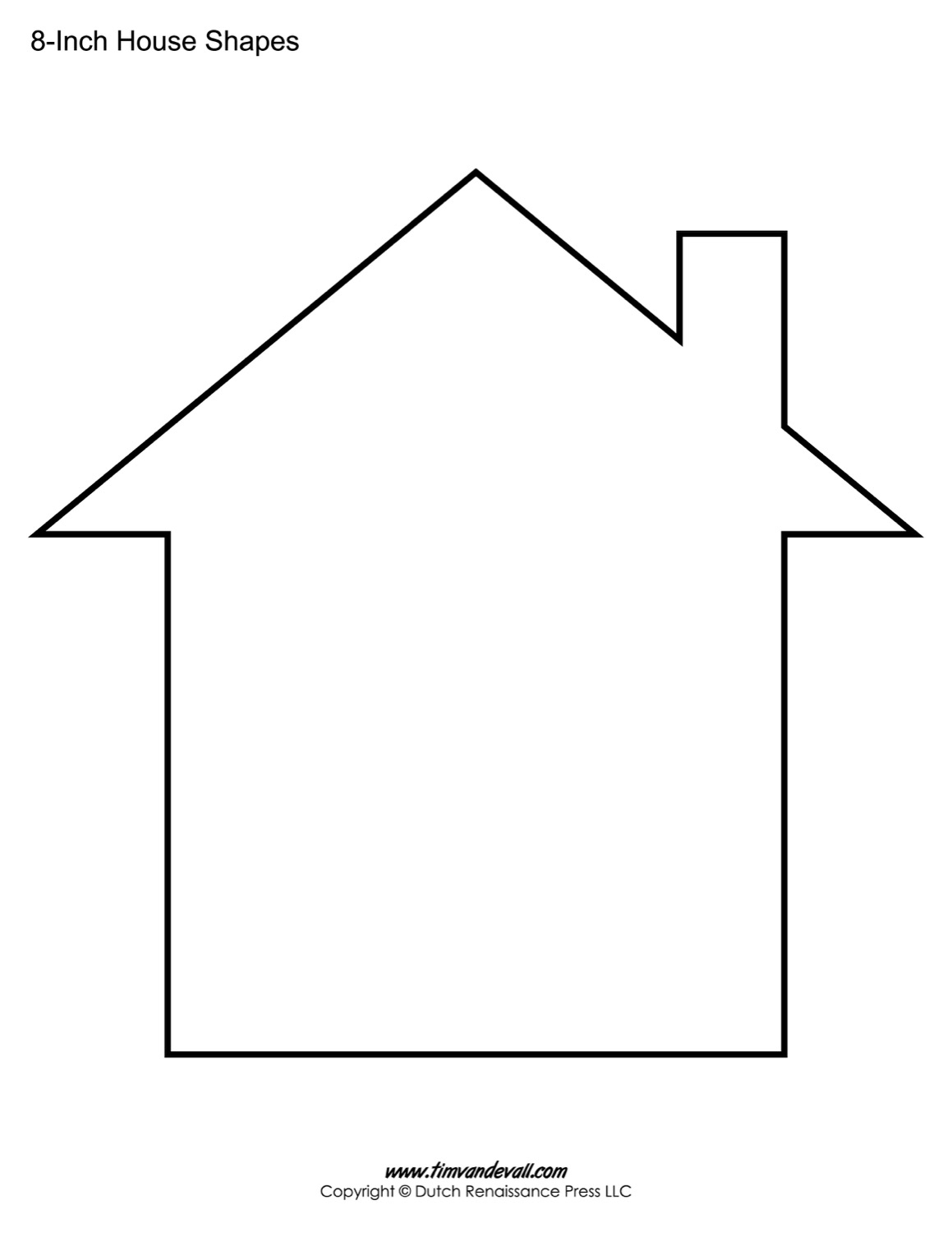 House Templates Free Blank House Shape PDFs House Coloring Pages Online And Printables