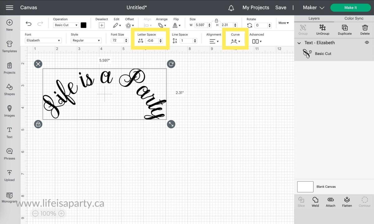 How To Connect Cursive Letters On Cricut Life Is A Party