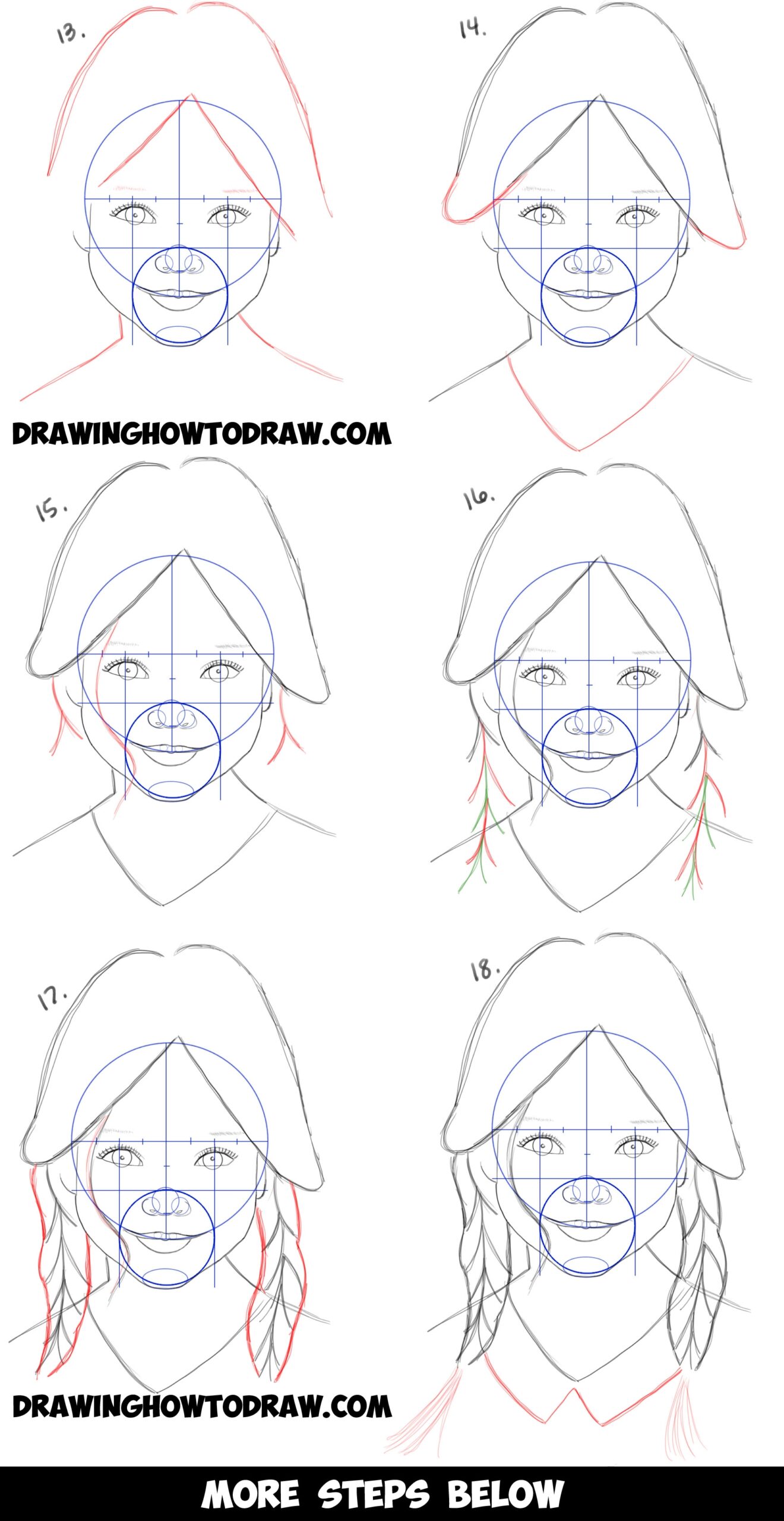 How To Draw A Realistic Cute Little Girl S Face Head Step By Step Drawing Tutorial For Beginners How To Draw Step By Step Drawing Tutorials