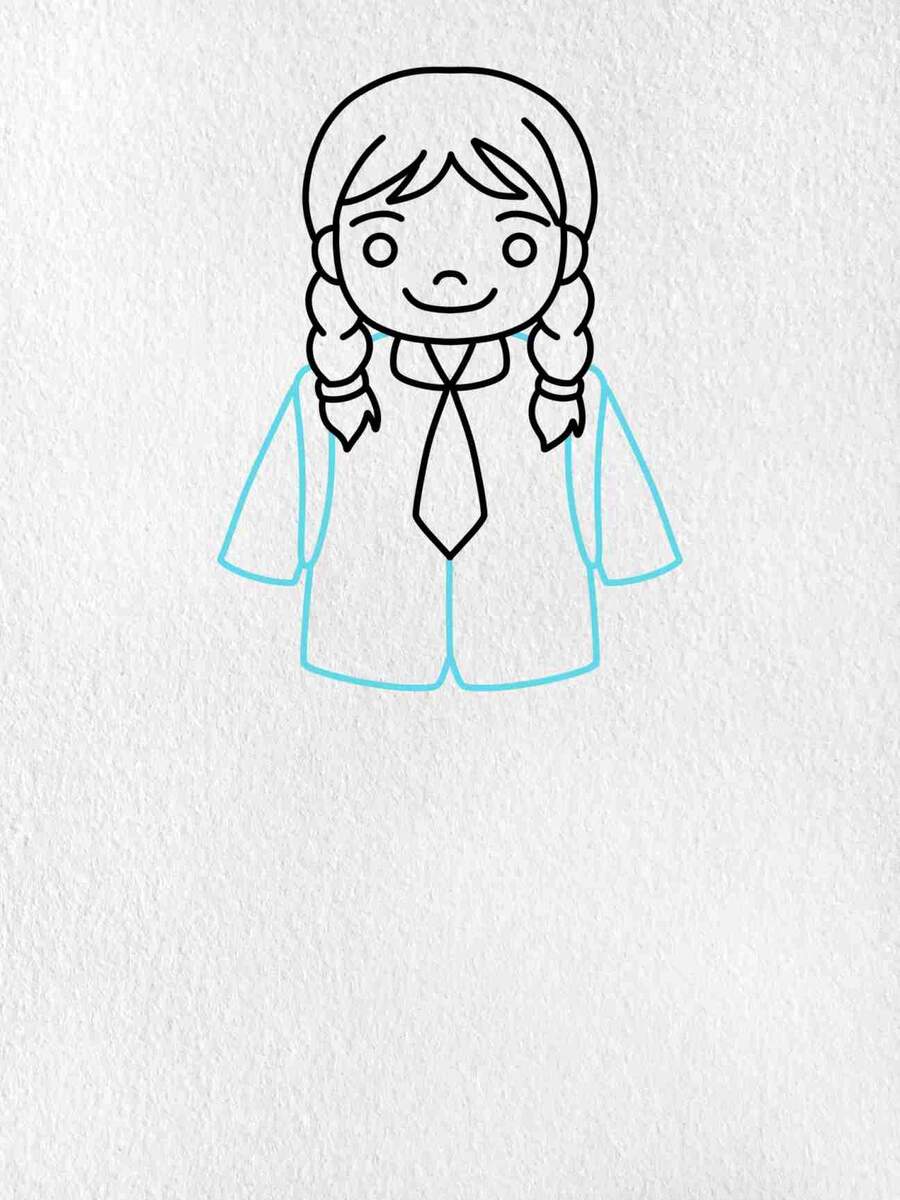 How To Draw A School Girl HelloArtsy