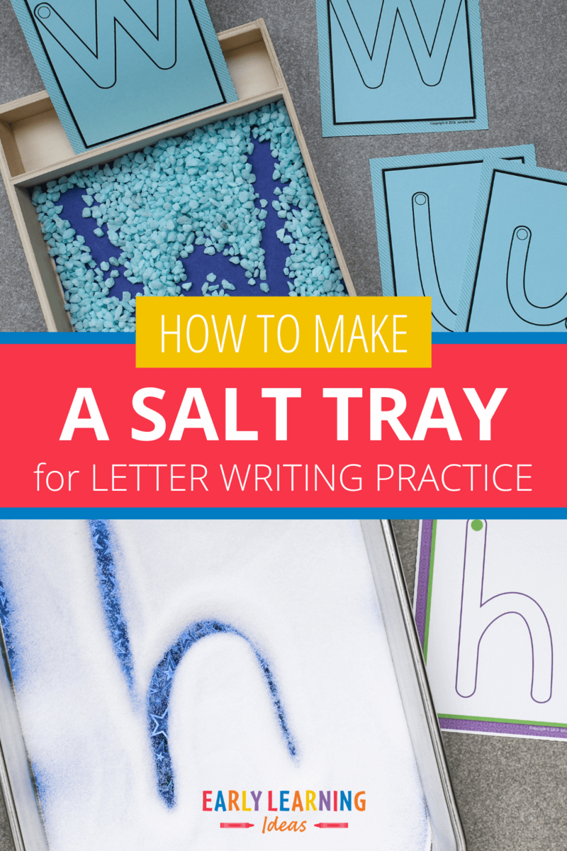 How To Make A Salt Tray For Exciting Alphabet Tracing Activities